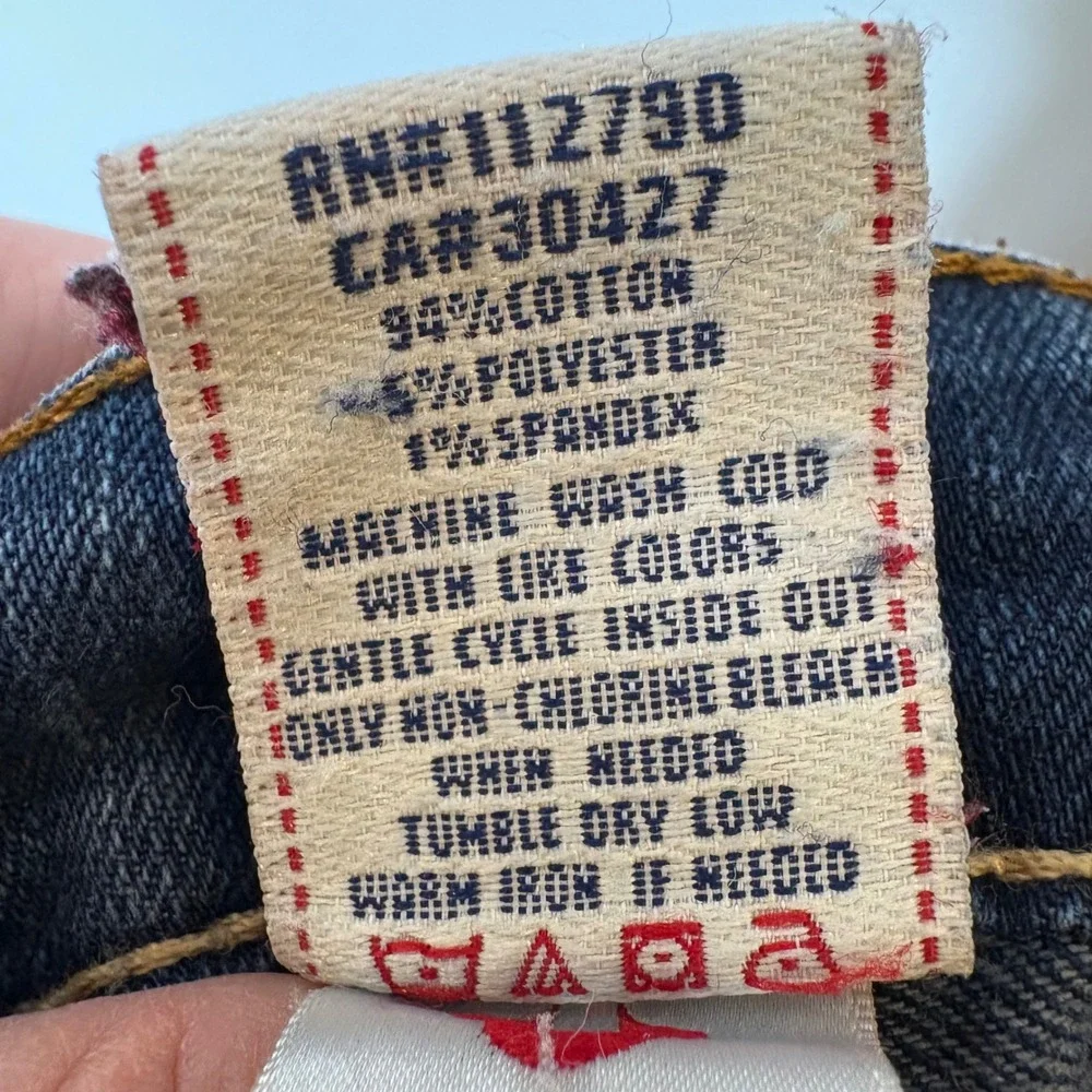 True Religion Jodie‎ Skinny Jeans Size 27 Low Rise Made in USA